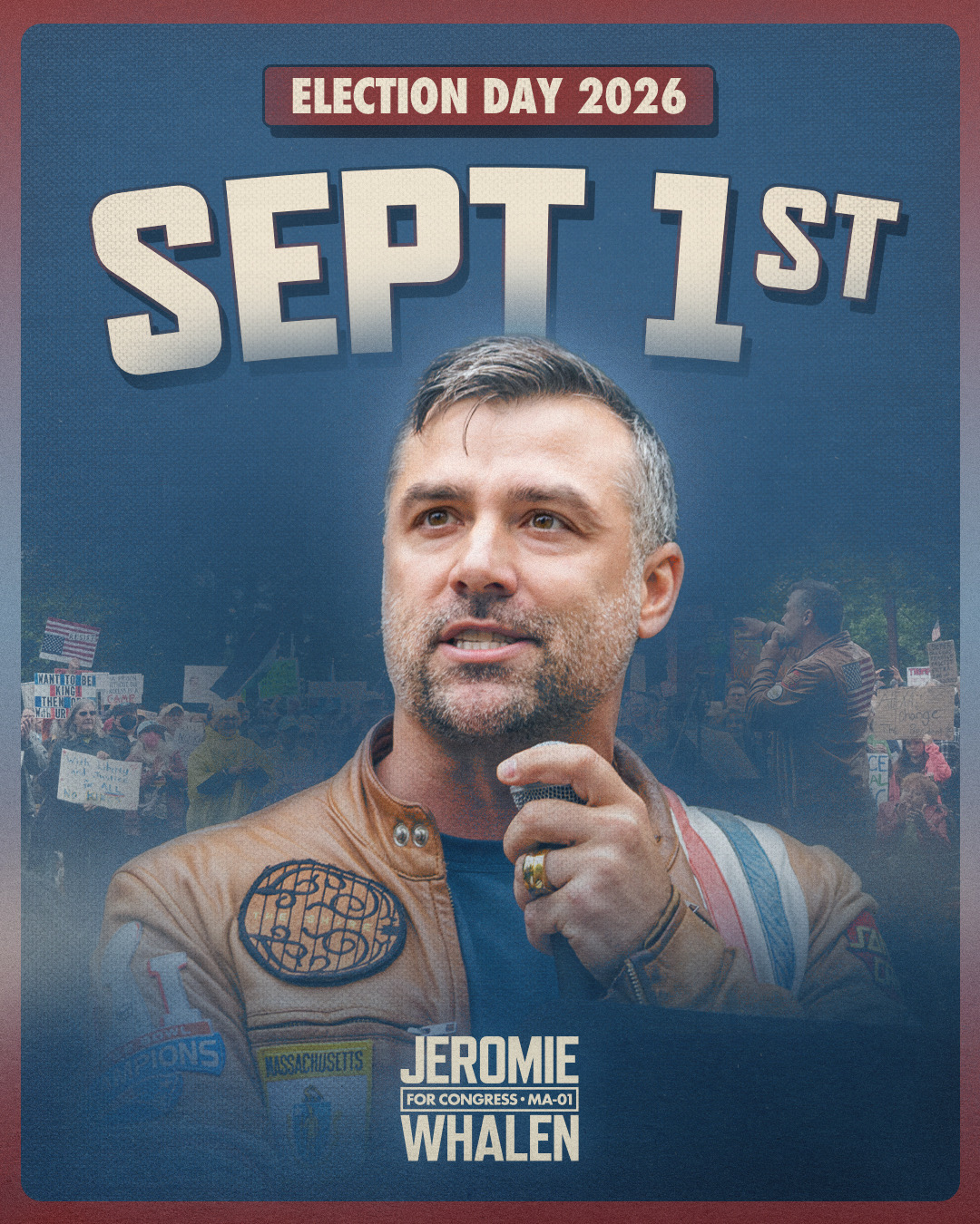 Election Day Sept 1st poster — Whalen for Congress